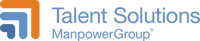 ManpowerGroup Talent Solutions Reduced Size Web Horizontal Logo for Black Background